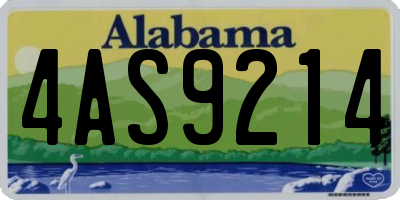 AL license plate 4AS9214