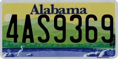 AL license plate 4AS9369