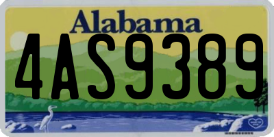 AL license plate 4AS9389