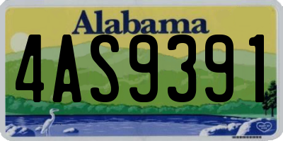 AL license plate 4AS9391