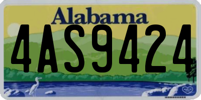 AL license plate 4AS9424