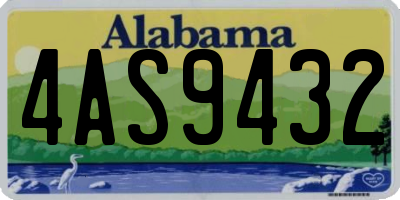 AL license plate 4AS9432