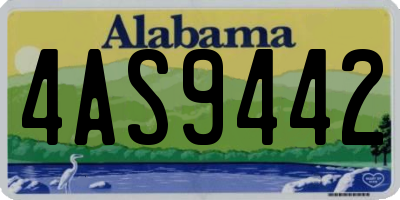 AL license plate 4AS9442