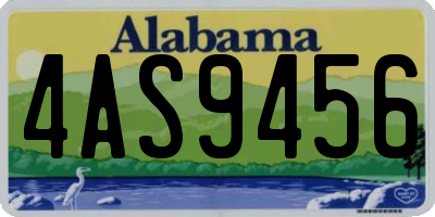 AL license plate 4AS9456