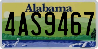 AL license plate 4AS9467
