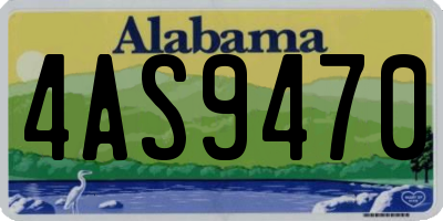 AL license plate 4AS9470