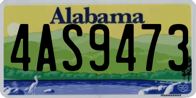 AL license plate 4AS9473