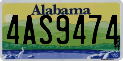 AL license plate 4AS9474