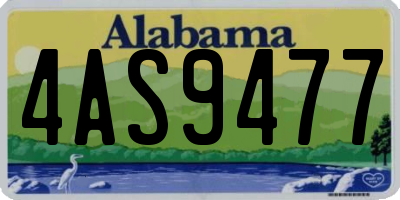 AL license plate 4AS9477