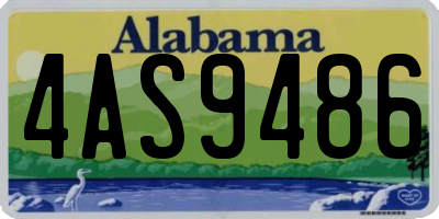 AL license plate 4AS9486