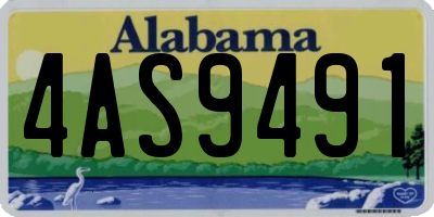 AL license plate 4AS9491