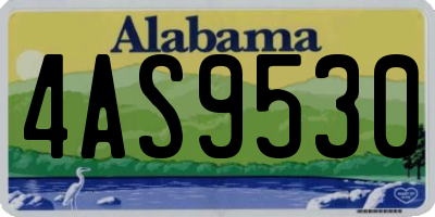 AL license plate 4AS9530
