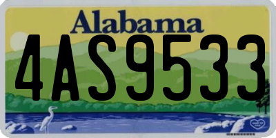 AL license plate 4AS9533