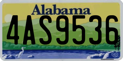 AL license plate 4AS9536