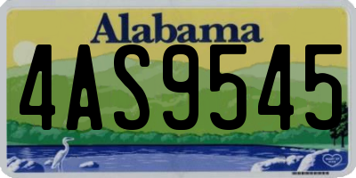 AL license plate 4AS9545