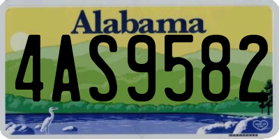 AL license plate 4AS9582