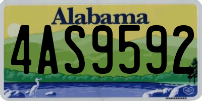 AL license plate 4AS9592
