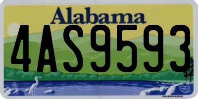 AL license plate 4AS9593