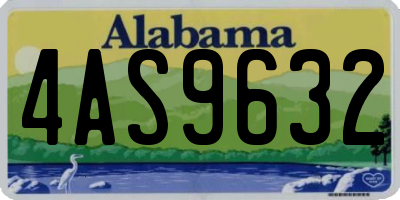 AL license plate 4AS9632