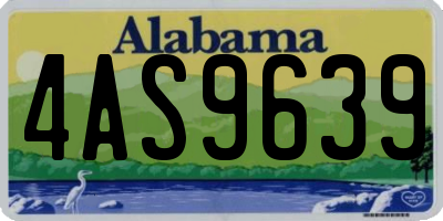 AL license plate 4AS9639