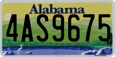 AL license plate 4AS9675