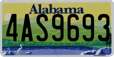 AL license plate 4AS9693