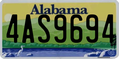 AL license plate 4AS9694