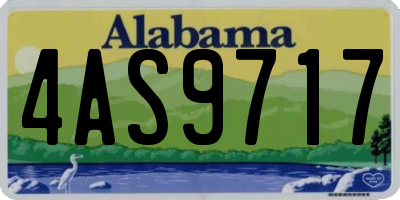 AL license plate 4AS9717