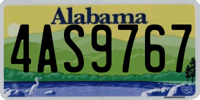 AL license plate 4AS9767
