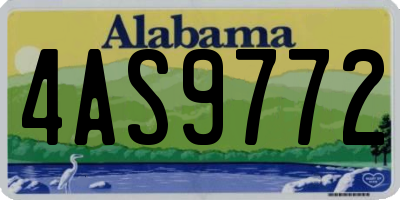 AL license plate 4AS9772
