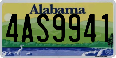 AL license plate 4AS9941