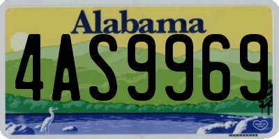 AL license plate 4AS9969