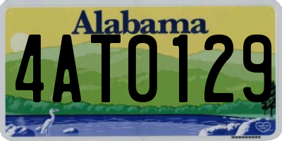 AL license plate 4AT0129