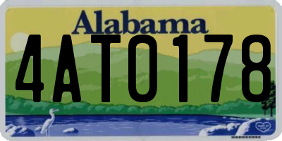 AL license plate 4AT0178