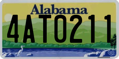 AL license plate 4AT0211