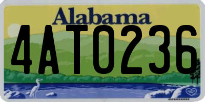 AL license plate 4AT0236