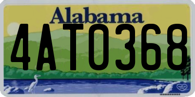 AL license plate 4AT0368