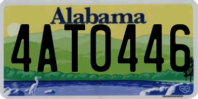 AL license plate 4AT0446
