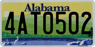 AL license plate 4AT0502