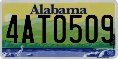 AL license plate 4AT0509