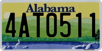 AL license plate 4AT0511