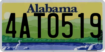 AL license plate 4AT0519