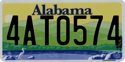 AL license plate 4AT0574