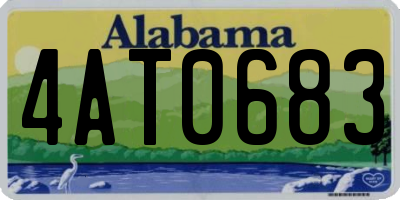 AL license plate 4AT0683