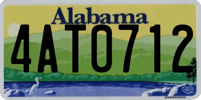AL license plate 4AT0712