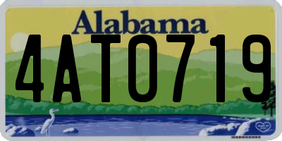 AL license plate 4AT0719