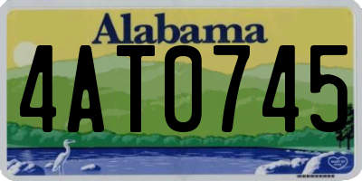 AL license plate 4AT0745
