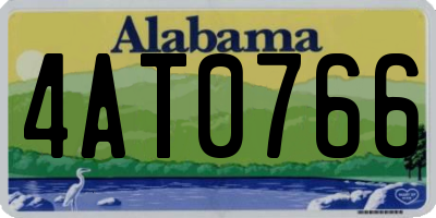 AL license plate 4AT0766