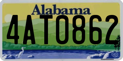 AL license plate 4AT0862