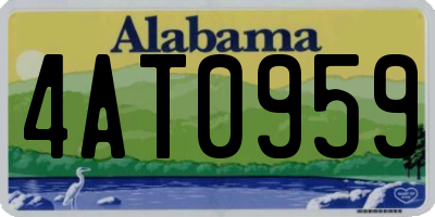 AL license plate 4AT0959